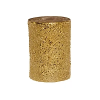 17" Gold Textured Contemporary Stool
