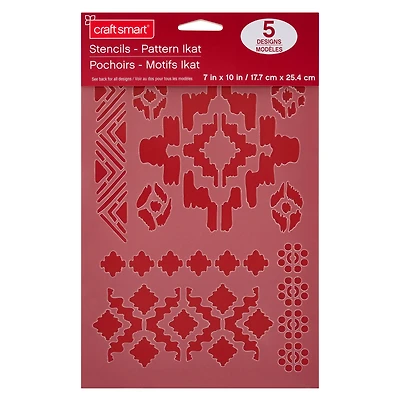 Ikat Pattern Stencils by Craft Smart®