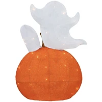 28" LED Lighted Jack-O-Lantern & Ghosts Halloween Decoration