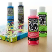 DecoArt® Fluid Art Ready to Pour Acrylic™ Neon Blast Paint Pack