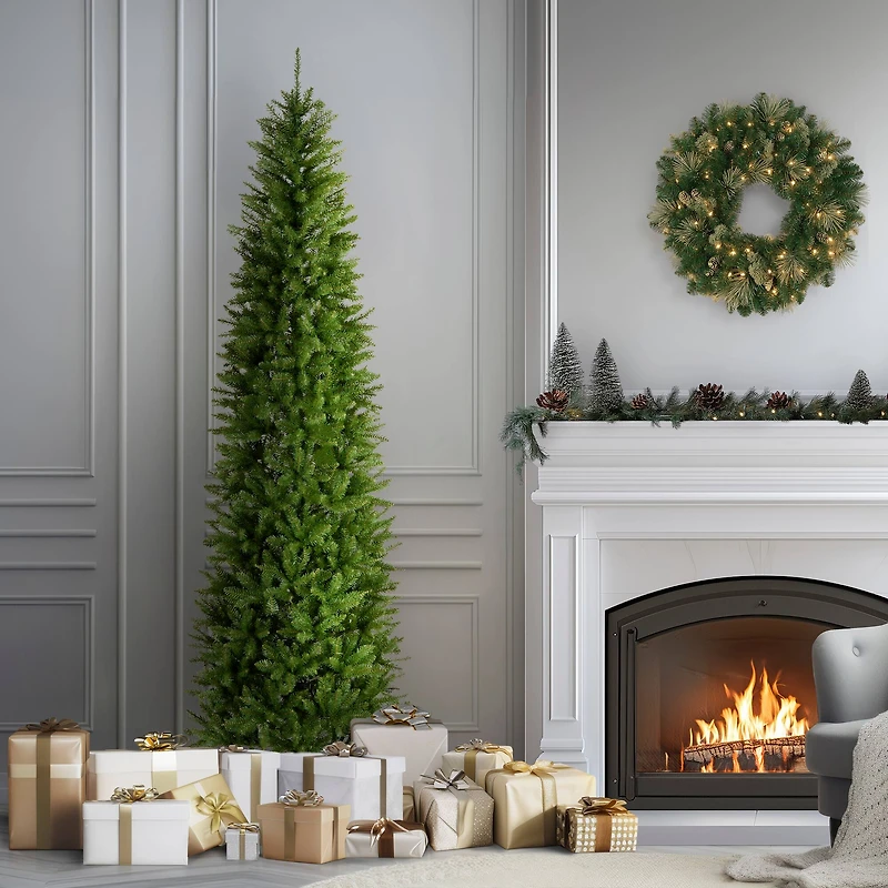 9ft. Unlit Kingswood® Fir Pencil Artificial Christmas Tree