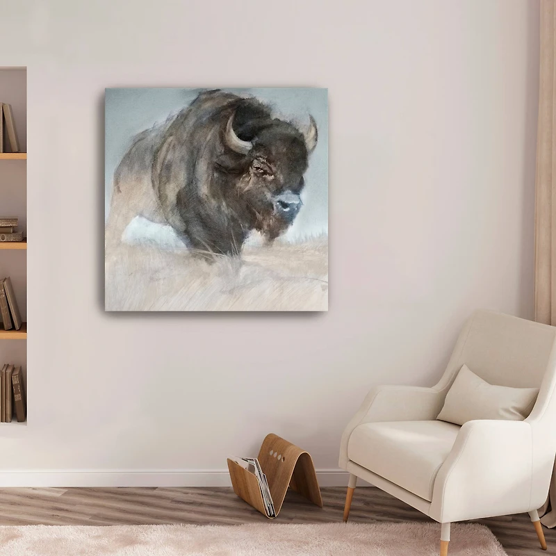 Prairie Bison Canvas Giclee