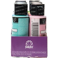 6 Packs: 10 ct. (60 total) FolkArt® Brights Multi-Surface Acrylic Paint Set