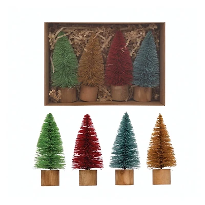Hello Honey® 5" Sisal Bottle Brush Tree with Wood Base Set