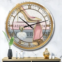 Designart Fashion High Heels III Glam Wall Clock