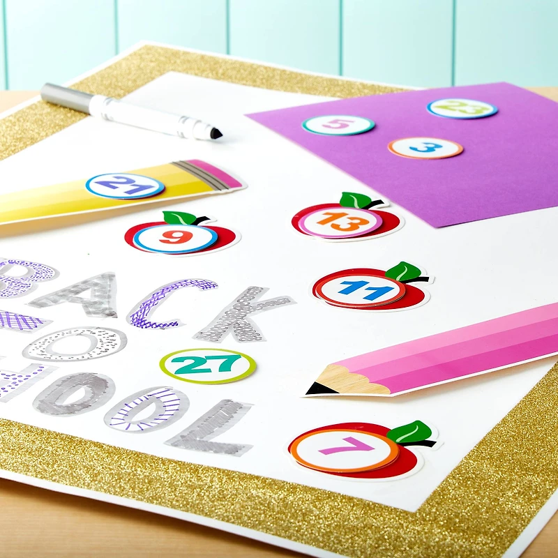 Back to Class Mini Die Cut Calendar Number Accents