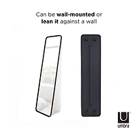 Umbra 62" Black Hub Full-Length Wall Mirror