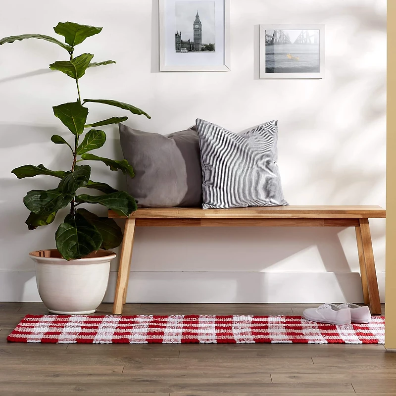 DII® Buffalo Check Rag Rug