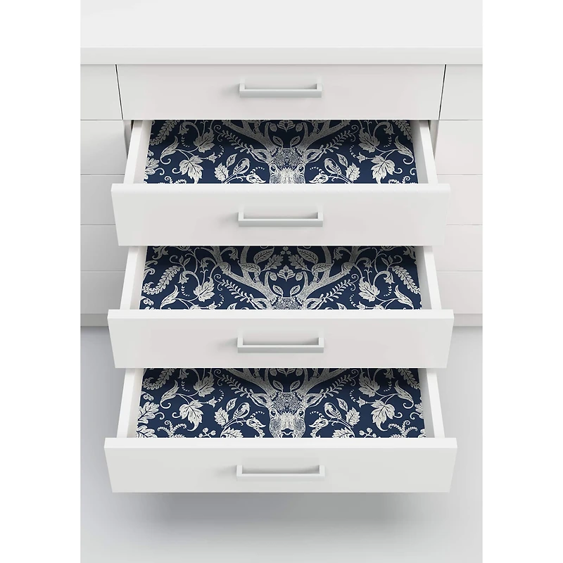 Wallpops Navy Escape to the Forest Peel & Stick Wallpaper