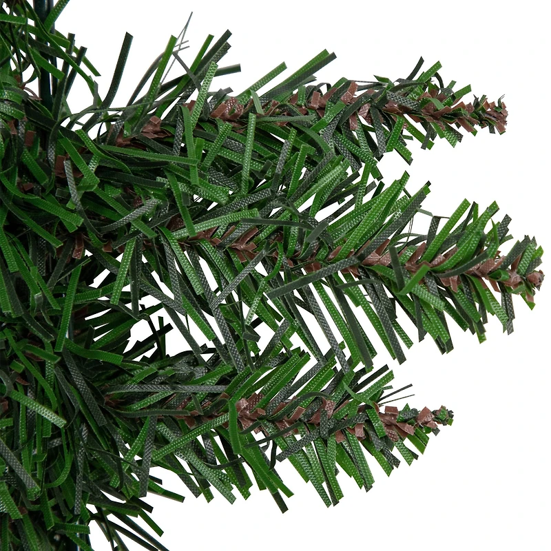 25" Artificial Pine Heart Shaped Wreath with Ground Stakes