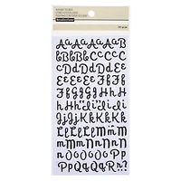 12 Pack: Glitter Script Alphabet Stickers by Recollections