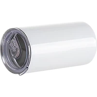 Craft Express 20oz. White Stainless Steel Mug with Slide Lid, 4ct.