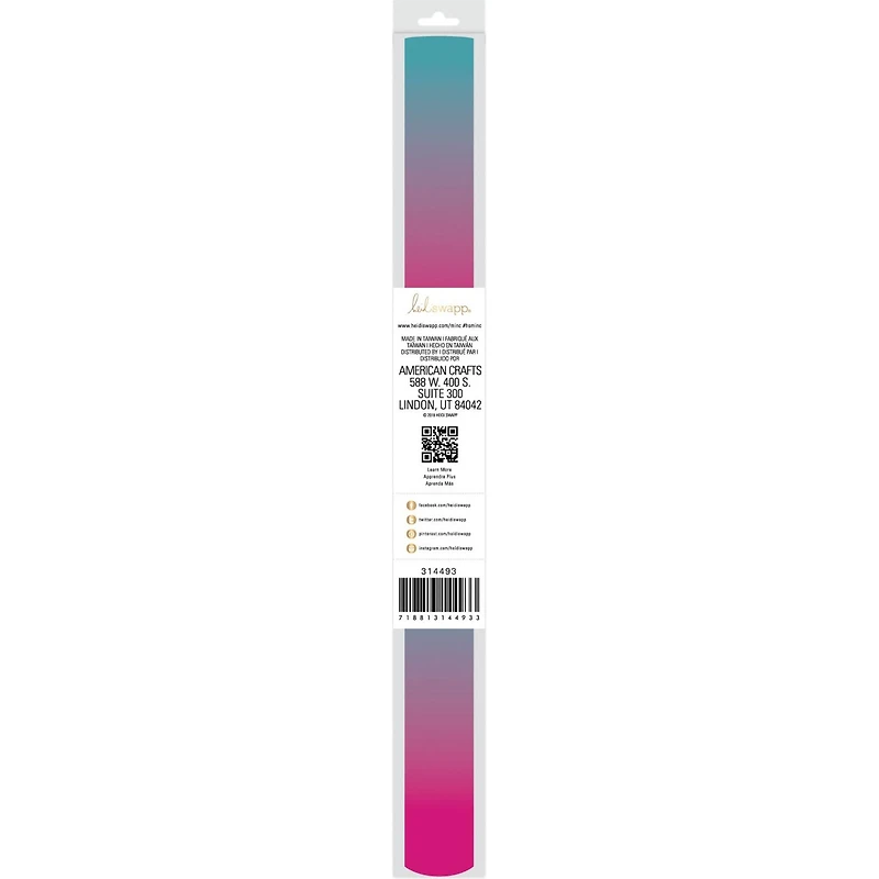 Heidi Swapp® Minc® 6ft. Pink Rainbow Reactive Foil Roll