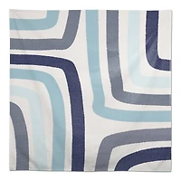 58" Abstract Blue Stripes Tablecloth