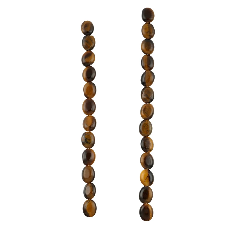 Yellow Tigereye Oval Beads, 10mm by Bead Landing™