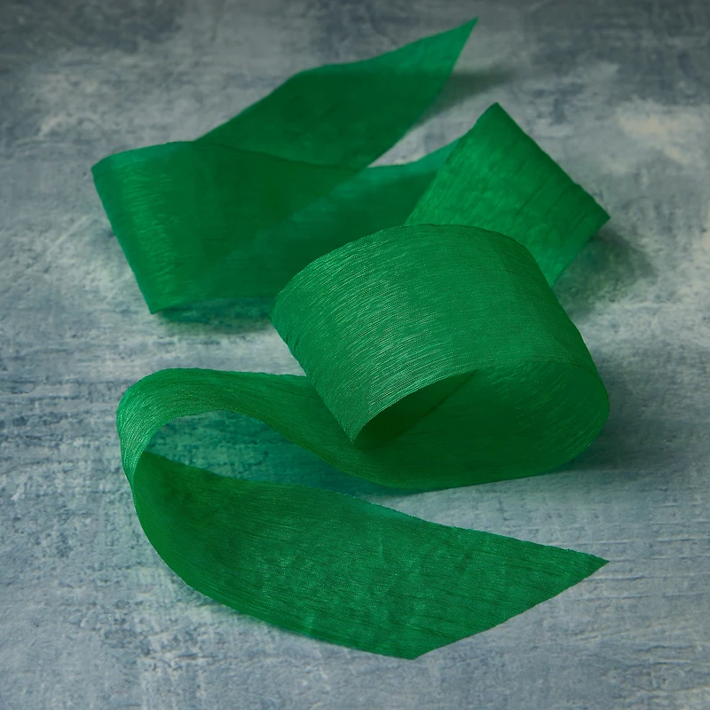 1.5" x 3yd. Crinkle Sheer Cut Edge Ribbon by Celebrate It