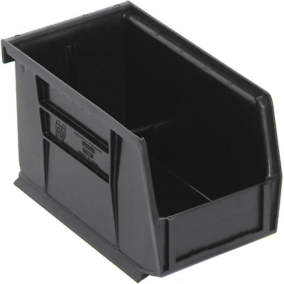 Quantum Storage Systems® Black 7.375" x 4.125" x 3" ULTRA Stack & Hang Bins, 24ct.