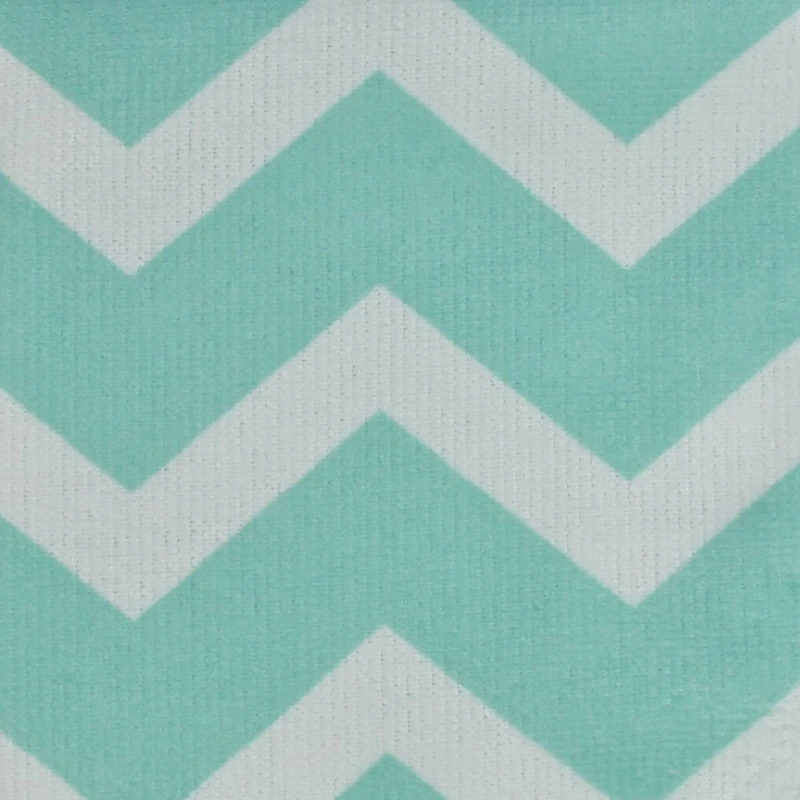 Aqua Chevron Microfiber Dishtowel, 4ct.