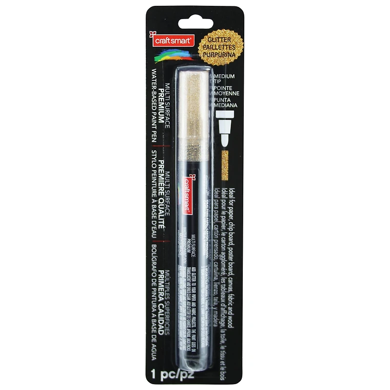 Glitter Medium Tip Multi-Surface Premium Paint Pen by Craft Smart