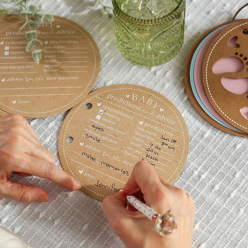 Kate Aspen® Kraft Circle Baby Shower Keepsake Book