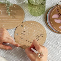 Kate Aspen® Kraft Circle Baby Shower Keepsake Book