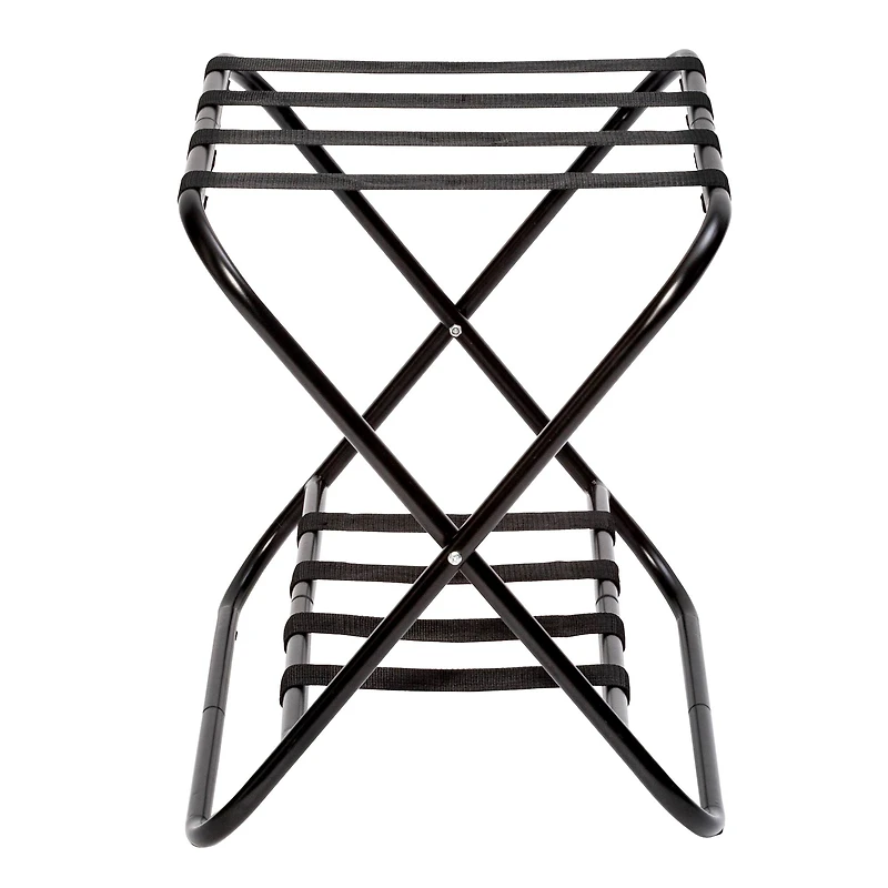 Honey Can Do Black 2-Tier KD Luggage Rack
