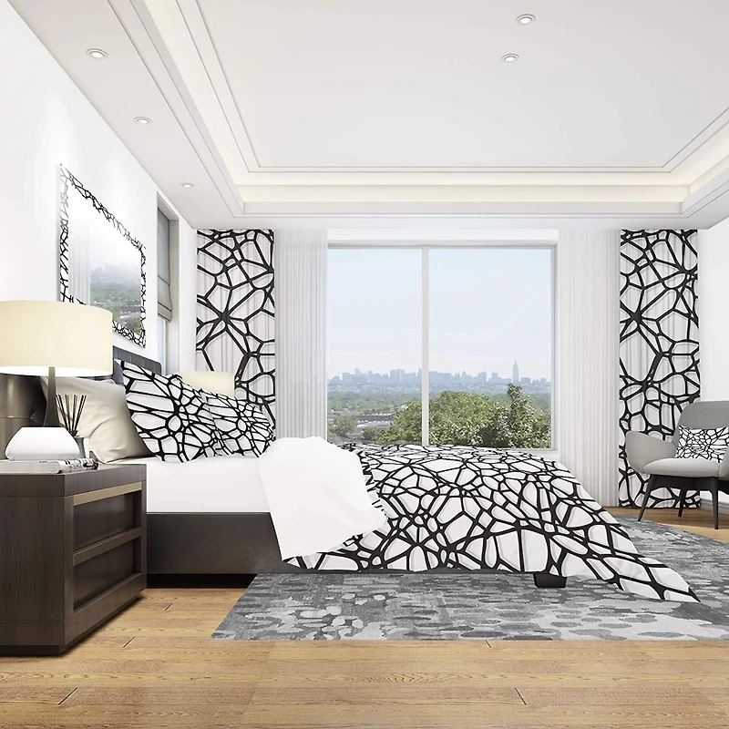 Designart 'Abstract Mosaic Pattern' Modern & Contemporary Bedding Set