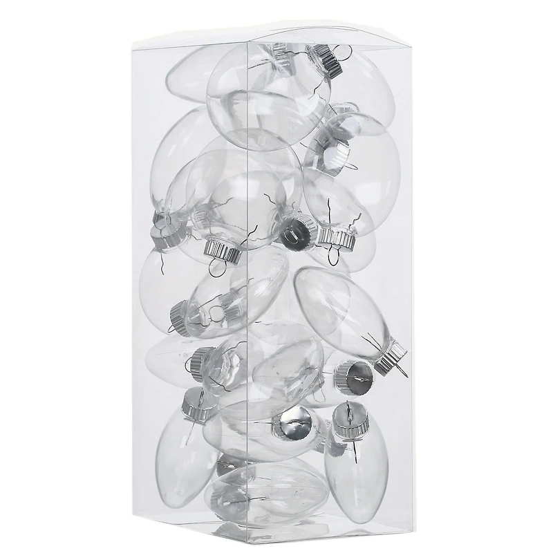 3.5" DIY Clear Plastic Disc Ornaments, 25ct. by Make Market®