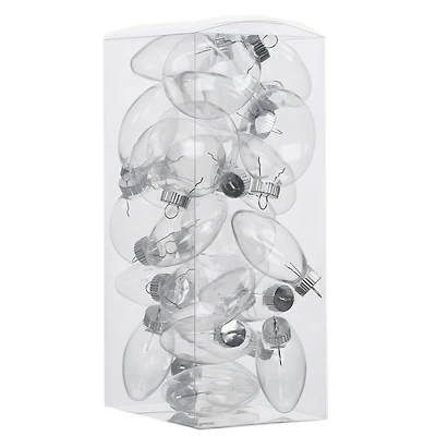 3.5" DIY Clear Plastic Disc Ornaments, 25ct. by Make Market®