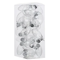 3.5" DIY Clear Plastic Disc Ornaments, 25ct. by Make Market®