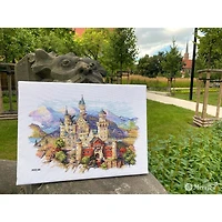Merejka Neuschwanstein Castle Counted Cross Stitch Kit