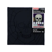 5" x 5" Skull in Web Canvas Painting Kit by Craft Smart®