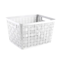 Plastic Wicker Storage Basket by Simply Tidy