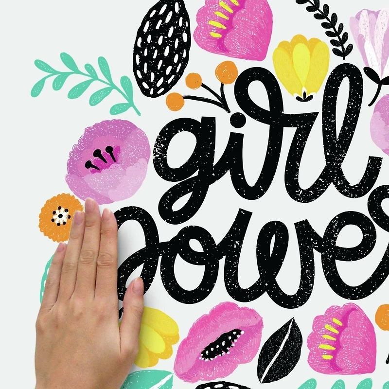 RoomMates Girl Power Peel & Stick Giant Wall Decals