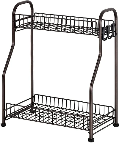 NEX™ 2-Tier Bronze Spice Rack Kitchen Organizer