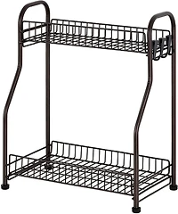 NEX™ 2-Tier Bronze Spice Rack Kitchen Organizer