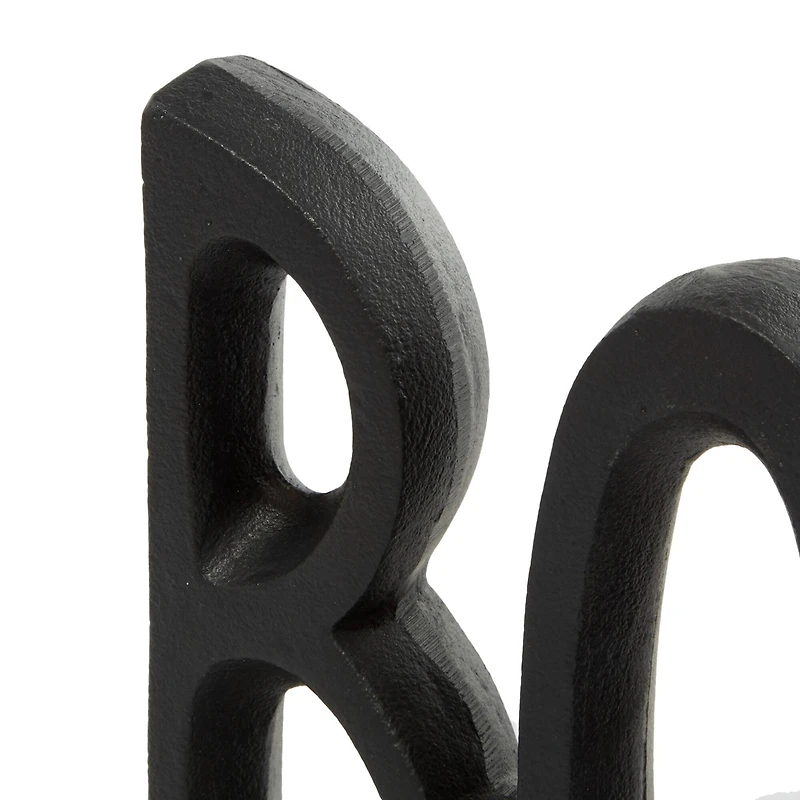 7" Black Book Aluminum Industrial Bookends