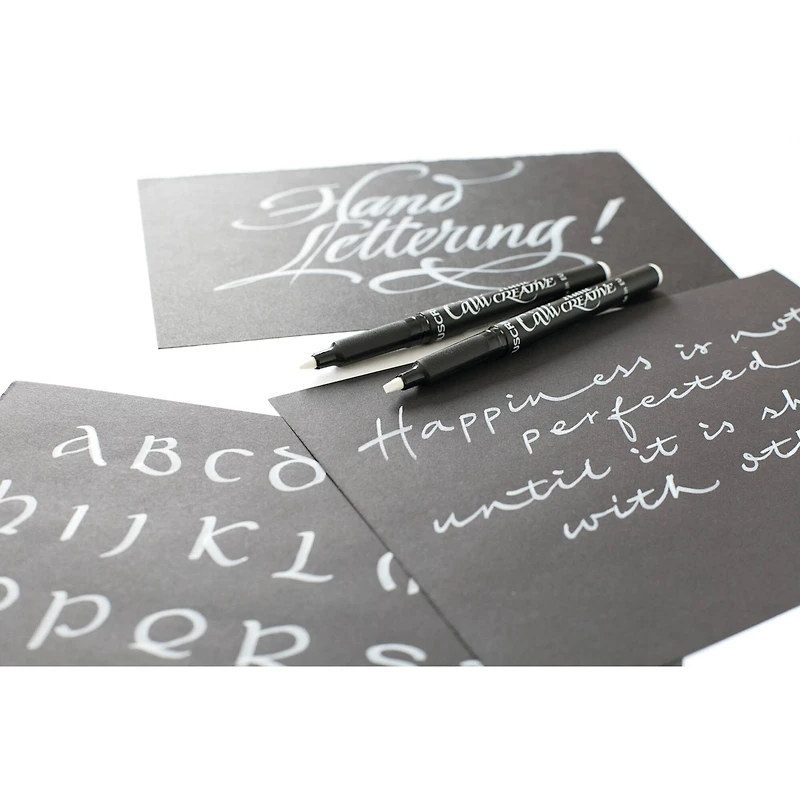 Manuscript CalliCreative White Italic Calligraphy Marker Set
