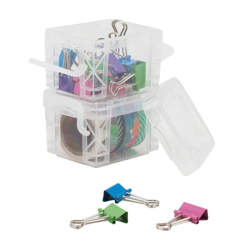 Super Stacker® Clear Pixie Boxes, 2ct.