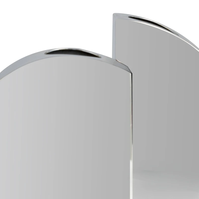 Silver Mirror Finish Stainless Steel Vase Set