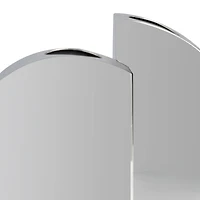 Silver Mirror Finish Stainless Steel Vase Set