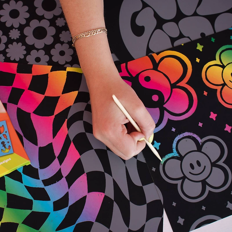 Art 101 Scratch Art Kits, 3 Packs of 11