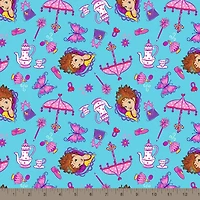Disney® Fancy Nancy Blue Fancy Things Cotton Fabric