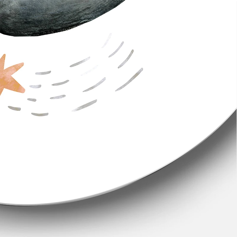 Designart - Little Penguin Flying Stars and Planets II