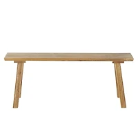47.25" Brown Mango Wood Handmade Traditional Home Bench