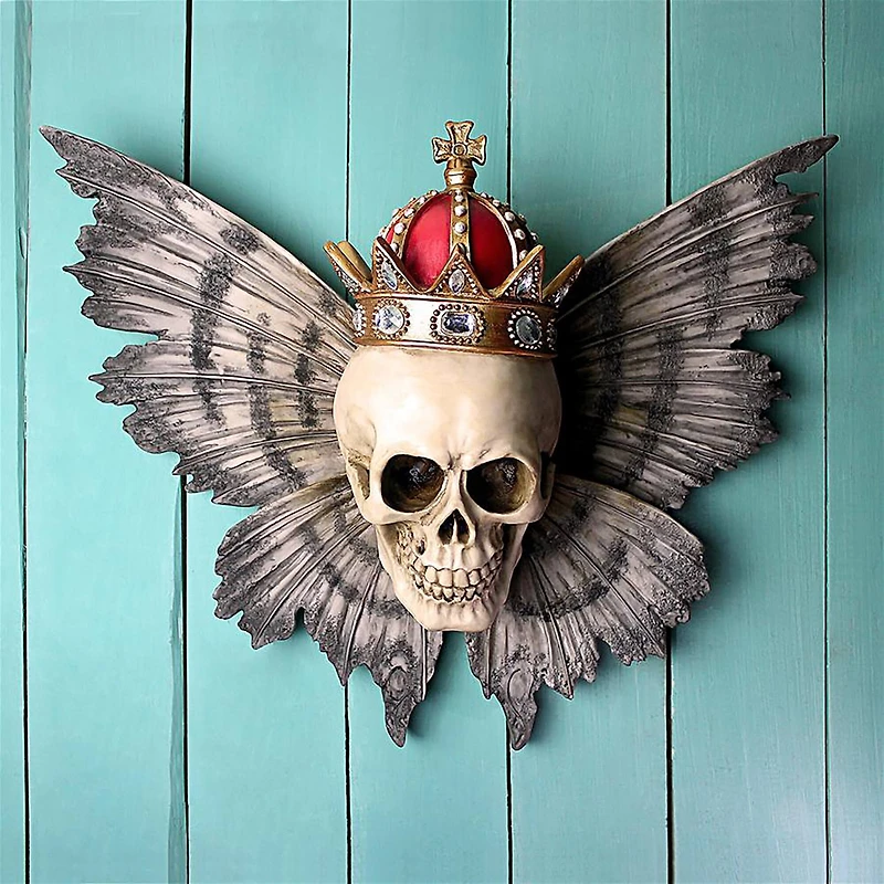 Design Toscano 13" Mortality Metamorphosis Death Skull Wall Sculpture