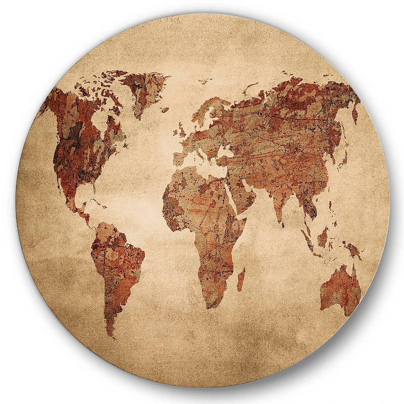 Designart - Ancient Map of The World VII