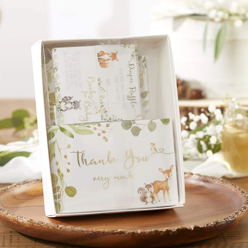 Kate Aspen® Woodland Baby Shower Invitation & Thank You Card Bundle