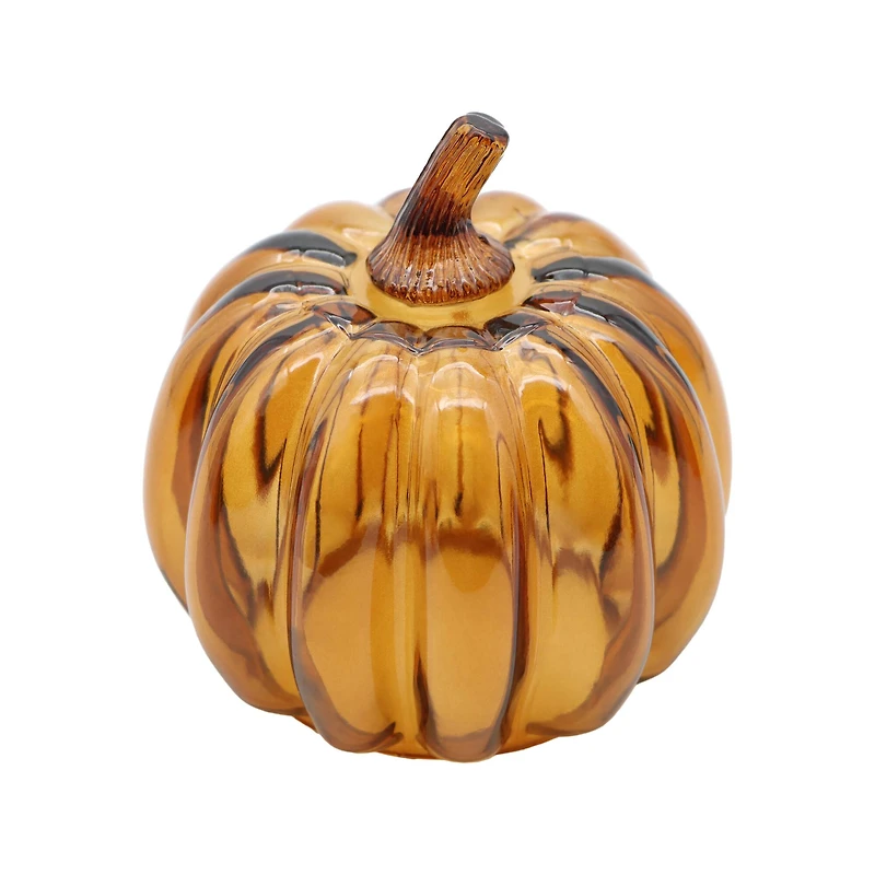4.5" Glass Pumpkin Tabletop Décor by Ashland