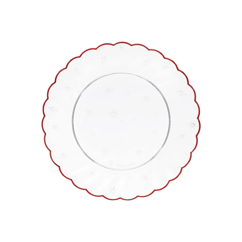 7.5" Red Scalloped Plastic Plates, 8ct. by Celebrate It™